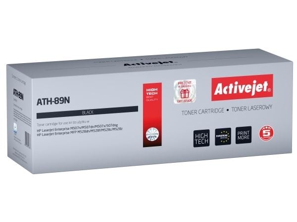 Activejet ATH-89N printertoner til HP; Erstatning HP CF289A; Supreme; 5000 sider; sort - med chip
