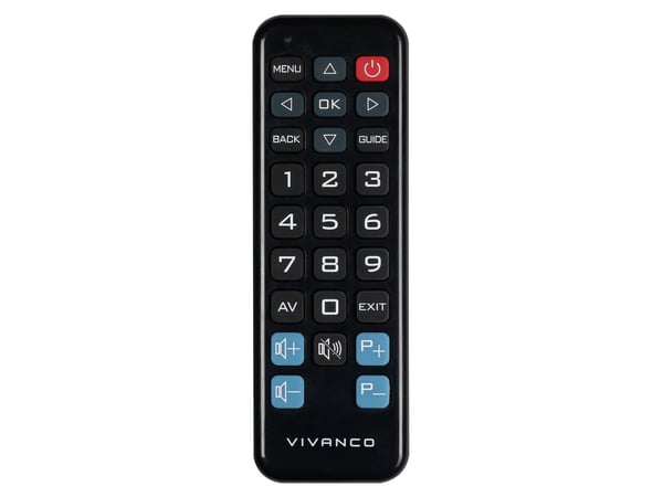 Vivanco RR Z130, TV, painikkeet, musta