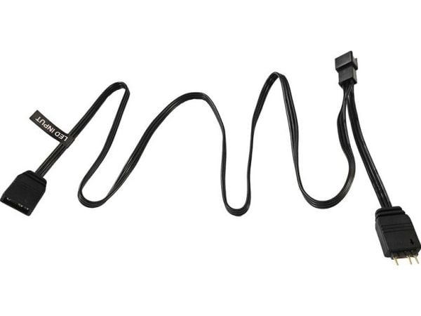 Phanteks PH-CB-DRGB3P_MB, 3-pin, 2 x Molex (3-pin), Rett, Rett, Sort, Hovedkort