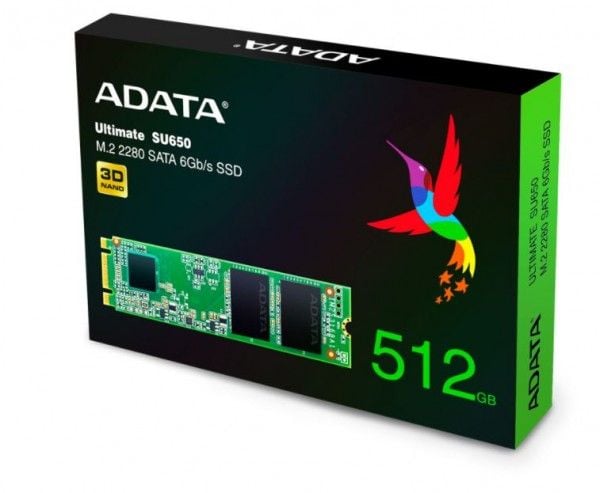 ADATA Ultimate SU650 - SSD - 512 GB - inbyggd - M.2 2280 - SATA 6Gb/s