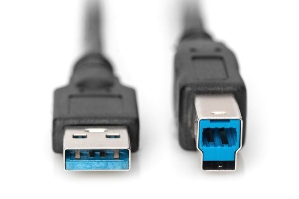 DIGITUS DB-300115-018-S - USB-kaapeli - USB-tyyppi A (uros) - USB-tyyppi B (uros) - USB 3.1 - 1,8 m - muotoiltu - musta