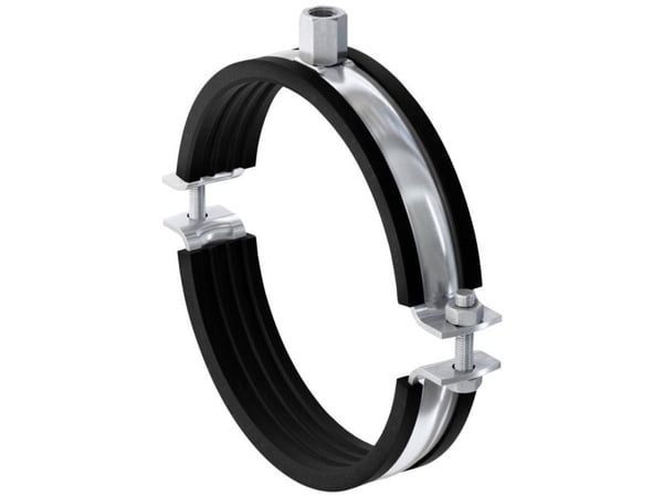 Fischer 554251, Rörklammer, Svart, Stål, 79 - 85 mm, EPDM, Zink stål, 3 kN, M10/M12