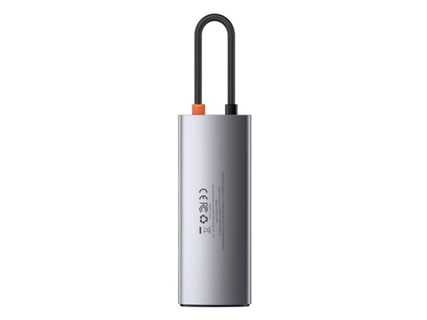 Baseus Metal Gleam, USB 3.2 Gen 1 (3.1 Gen 1) Type-C, 100 W, 10,100,1000 Mbit/s, Harmaa, 4K Ultra HD, 30 Hz