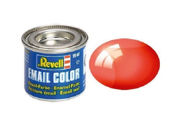 Emalj 14 ml röd transparent