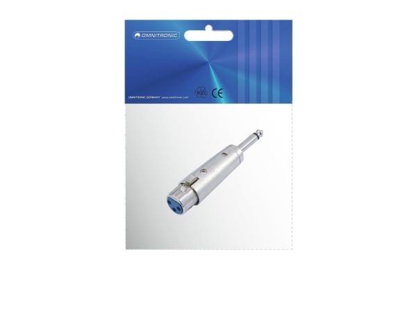 Omnitronic 30226400, 3-pin XLR, 6.3 mm, Sølv