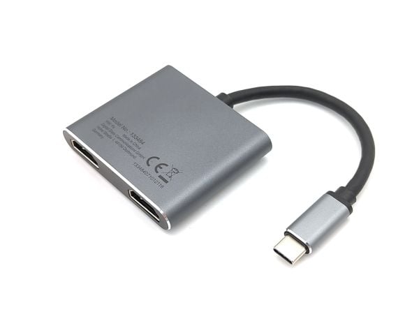 Equip 133484, USB 3.2 Gen 1 (3.1 Gen 1) Type-C, Sølv, 4K Ultra HD, 30 Hz, HDMI, Aluminium
