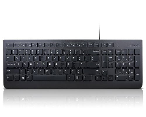 Lenovo 4Y41R64672, Täysikokoinen (100 %), Langallinen, USB, Plunger key switch, musta
