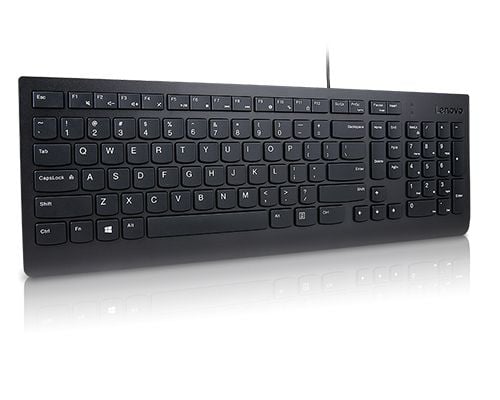 Lenovo 4Y41R64672, Täysikokoinen (100 %), Langallinen, USB, Plunger key switch, musta