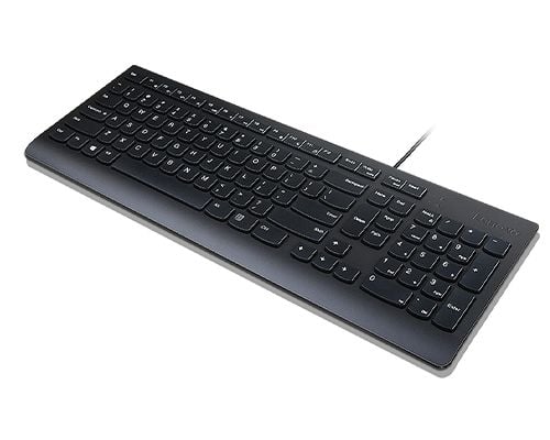 Lenovo 4Y41R64672, Täysikokoinen (100 %), Langallinen, USB, Plunger key switch, musta