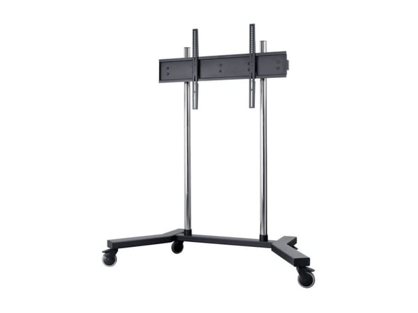 EDBAK TR18 - Vogn - for flatpanel - tralle - svart - skjermstørrelse: 60"-98"