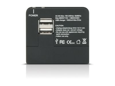 Mobilis 001243, Sisätila, AC, 1 A, Musta