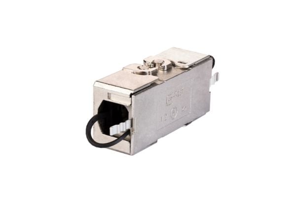 Metz Connect Cable connector class EA 180° - Kabelmuffe - CAT 7 - STP - metallisk