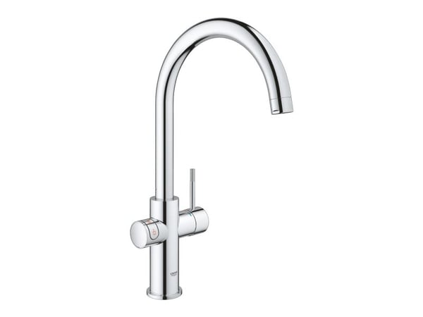 GROHE Red Duo, Standard, Kromfarget, Kran-håndtak, Single/enkelt, Type C, Keramisk