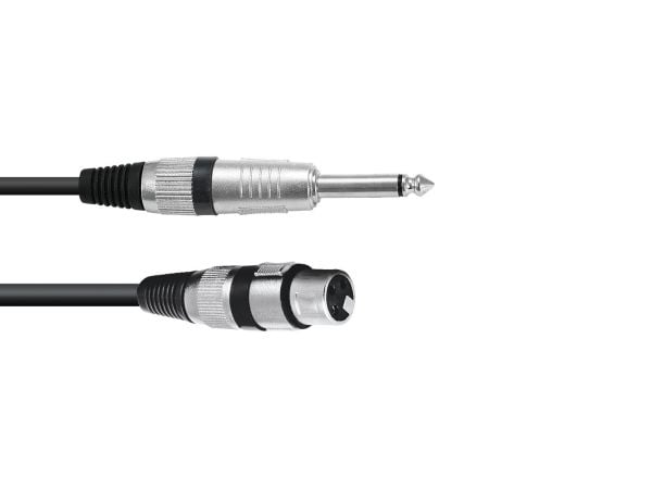 Omnitronic 3022516L, XLR (3-pin), Hunkjønn, 6.35mm, Hankjønn, 0,9 m, Svart