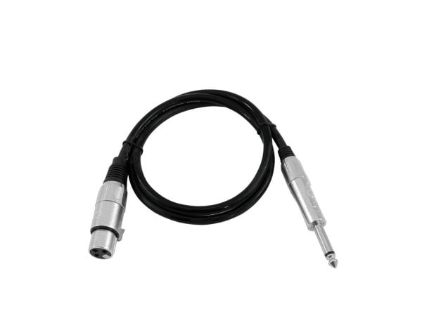 Omnitronic 3022516L, XLR (3-pin), Hunkjønn, 6.35mm, Hankjønn, 0,9 m, Svart