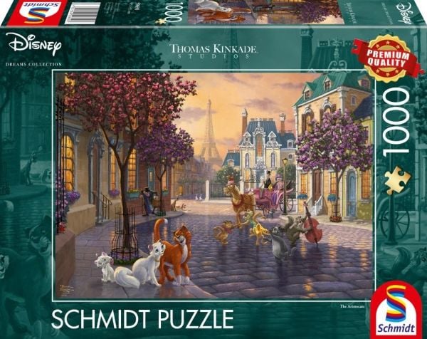 Schmidt Spiele Disney The Aristocats, 1000 stykker, Dyr