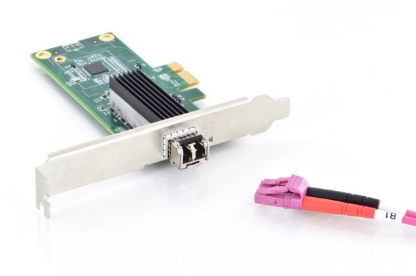 DIGITUS DN-10160 - Nettverksadapter - PCI Express x1 lav profil - Gigabit SFP x 1