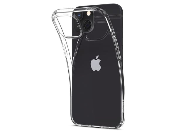 Spigen Liquid Crystal - Baksidedeksel for mobiltelefon - termoplast-polyuretan (TPU) - krystallklar - for Apple iPhone 13