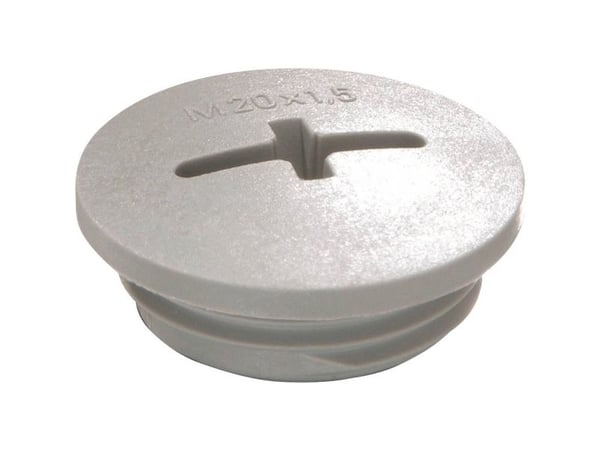 Wiska EVS 20 Blindprop slagfast M20 Muovi Grå (RAL 7001) 100 stk 100 stk