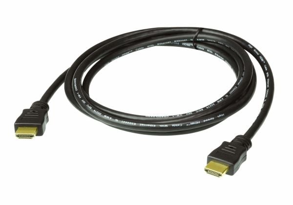 ATEN - HDMI-kabel med Ethernet - HDMI hann til HDMI hann - 5 m - skjermet - svart - for ATEN VE1801, VM5404, VM5808; VanCryst VE1801, VM0808, VM540...