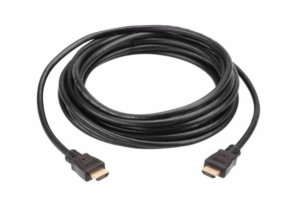 ATEN - HDMI-kabel med Ethernet - HDMI hann til HDMI hann - 5 m - skjermet - svart - for ATEN VE1801, VM5404, VM5808; VanCryst VE1801, VM0808, VM540...
