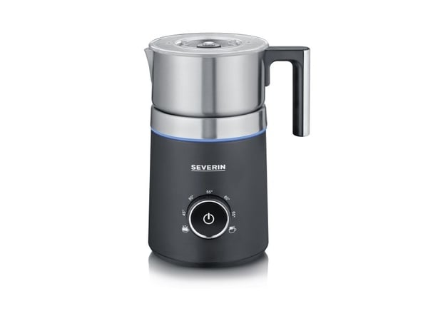 SEVERIN SM 3586 Spuma 700 - Melkeskummer - 0.7 liter - 500 W - børstet rustfritt stål / svart