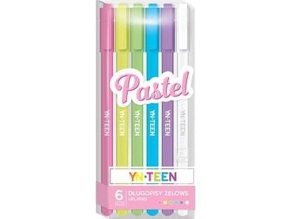 Gelpennor 6 färger Pastel YN TEEN
