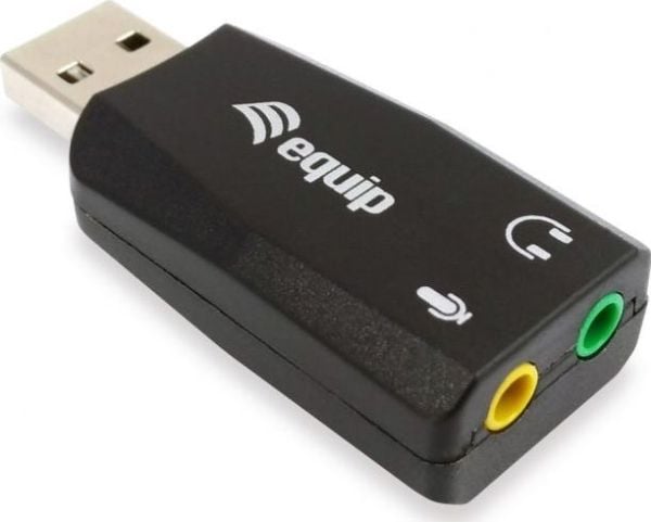 Equip 245320, USB A-tyyppi, 3,5 mm, Musta, 22 mm, 51 mm, 12 mm