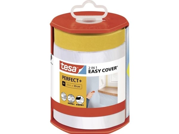 TESA Easy Cover Perfect+, Gjennomsiktig, 33000 x 5500 mm, High-Density Polyethylene (HDPE), 1 stykker