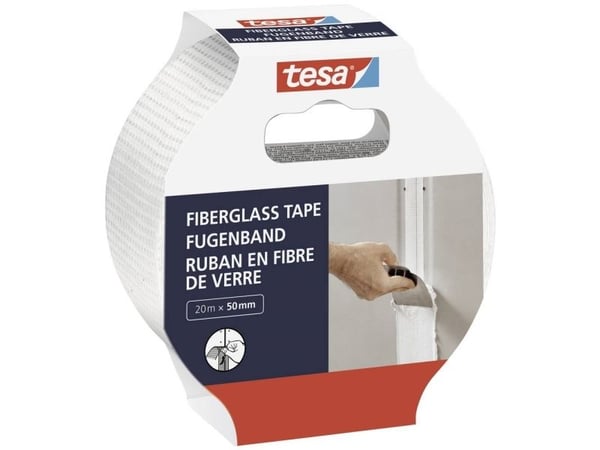 TESA 52512-00000-01, Valkoinen, Peite, Karkea, Tasainen, 20 m, 50 mm, 1 kpl