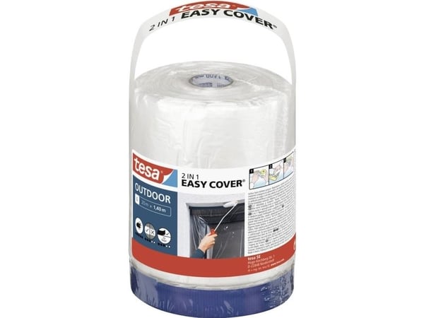 TESA Easy Cover Outdoor, Gjennomsiktig, 20000 x 1400 mm, Polyetylen med lav tetthet (LDPE), 1 stykker