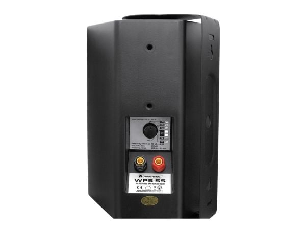 Omnitronic 80710522, 2-veis, Koblet med ledninger (ikke trådløs), 30 W, 100 - 20000 Hz, Svart