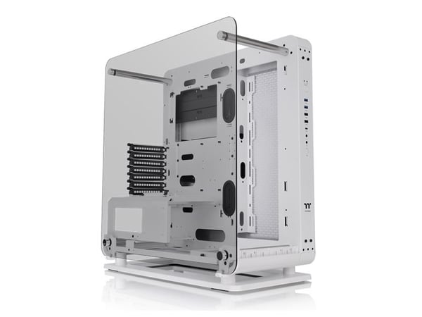 Thermaltake Core P6 TG Snow - Mid tower - SSI CEB - sidepanel med vindu (herdet glass) - ingen strømforsyning (PS/2) - hvit - USB/lyd