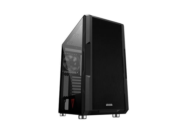 Modecom AMIRANI, Midi Tower, PC, Svart, ATX, micro ATX, Mini-ITX, Härdat glas, Spela
