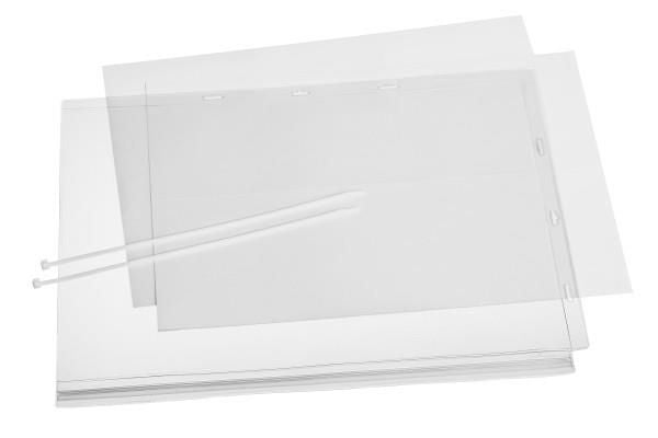 Vanntett infolomme A3 med kabelstrips for montering - 5 stk./pakning