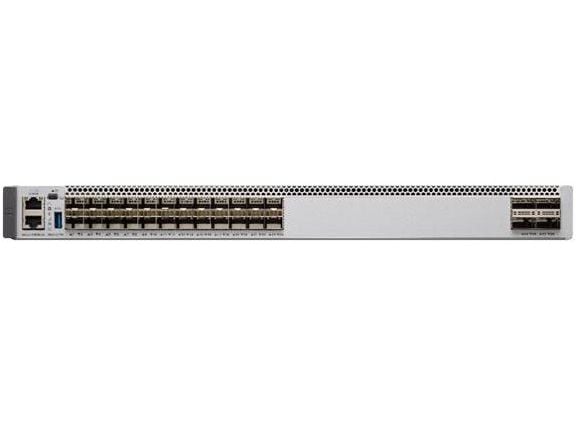 Cisco Catalyst C9500-24Y4C-E, Hallittu, L2/L3, Täysin kaksipuolinen, Telineasennus, 1U