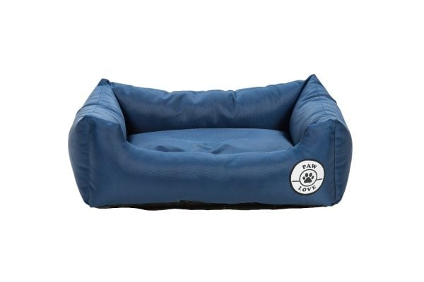 Paw Love - Hundeseng - Firkantet - Large- 80x60cm - Marineblå