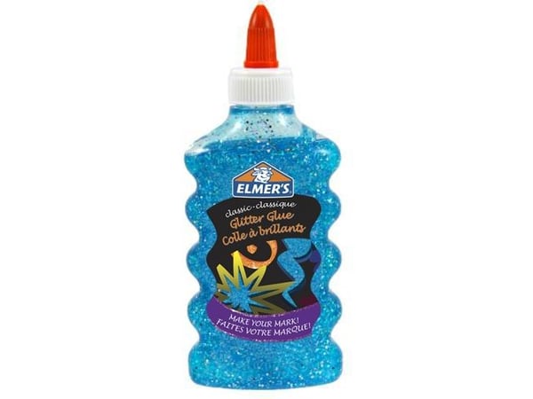Elmer's Glitterlim blå 177ml til slim