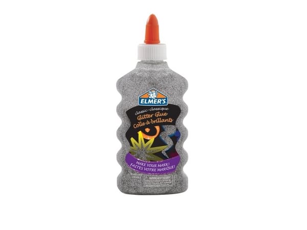 Elmer's Glitterlim sølv 177ml til slim