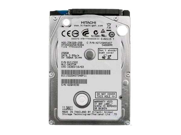 HGST Travelstar Z5K320 HTS543232A7A384 - Harddisk - 320 GB - intern - 2.5" - SATA 3Gb/s - 5400 rpm - buffer: 8 MB - for CLX-86XX; MultiXpress 6345,...