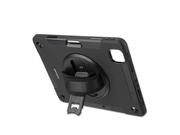 4smarts GRIP - Baksidedeksel for nettbrett - robust - termoplast-polyuretan (TPU) - svart - 10.2" - for Apple 10.2-inch iPad (7. generasjon, 8. gen...