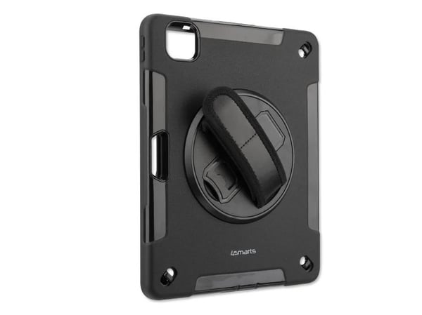 4smarts GRIP - Baksidedeksel for nettbrett - robust - termoplast-polyuretan (TPU) - svart - 10.2" - for Apple 10.2-inch iPad (7. generasjon, 8. gen...