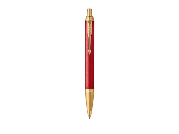 Parker IM Premium, Klips, Uttrykkbar kulepenn med hengefeste, Gjenfyllbar, Blå, 1 stykker, Medium