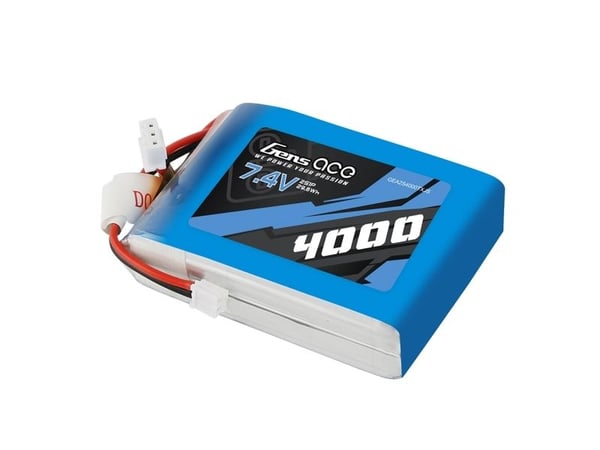 LiPo Gens Ace 4000mAh 7,4V 1C batteri