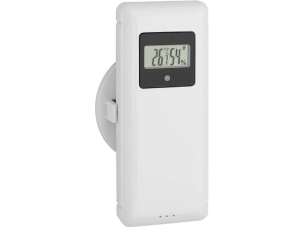 TFA-Dostmann 30.3244.02, Trådløs, LCD, 60 m, 433 MHz, Plast, Hvit