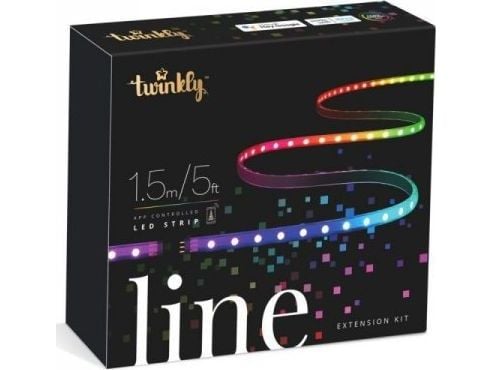 Twinkly Generation II Line Extension Kit - Lysslynge - LED - klasse G - 16 millioner farger - 1.5 m - svart