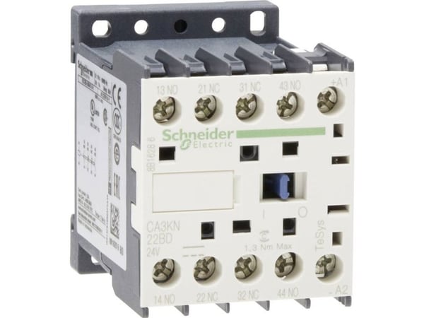 SCHNEIDER ELECTRIC Rele DIN-kiskoon asennettava, TeSys K, 2NO+2NC kelan jännite 24V DC Ith 10A