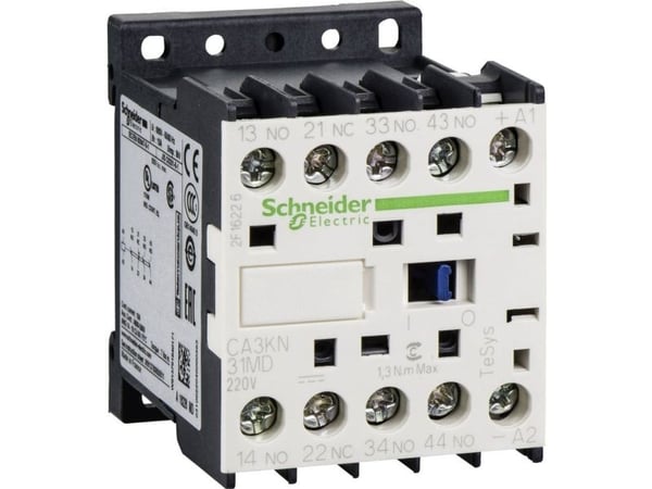 Schneider Electric CA3KN31MD, 45 mm, 57 mm, 58 mm, Musta, Valkoinen