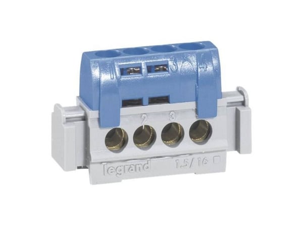 Legrand N-4 liitinlohko IP2x 1,5-16 mm2 sininen 004840 004840