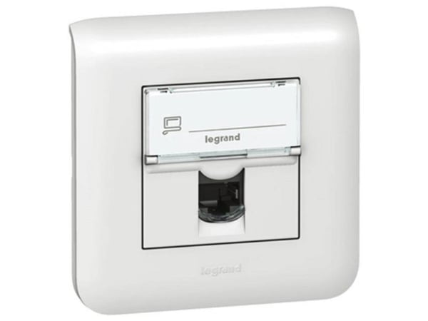Legrand 0 765 64, RJ-45, 2 moduuli(a), UTP, Valkoinen, 45 mm, 25,2 mm